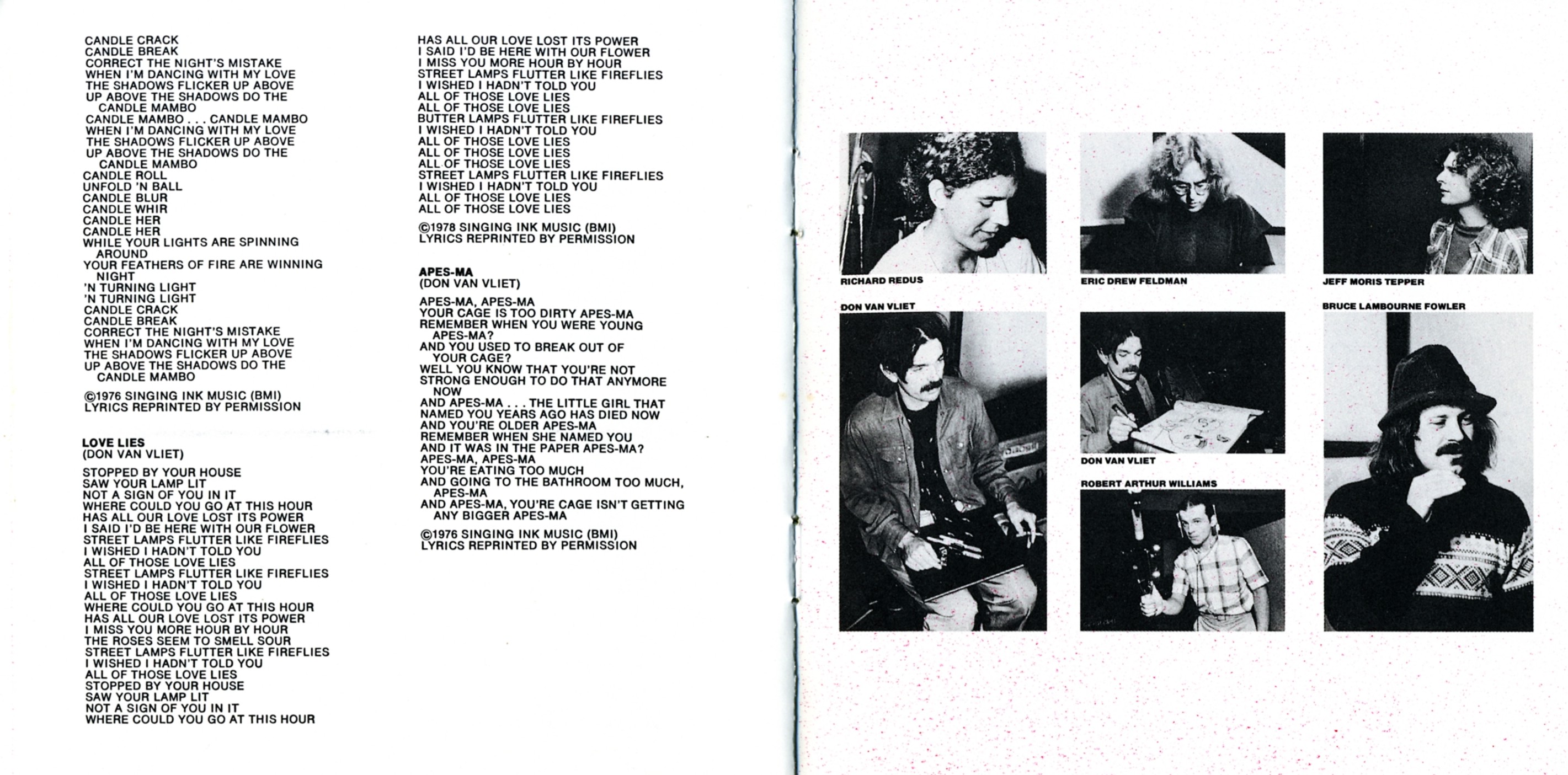 Captain Beefheart & The Magic Band  Shiny Beast (Bat Chain Puller) : Booklet 4